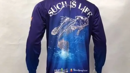 Ropa de pesca transpirable de secado rápido a prueba de viento personalizada para exteriores Diseño impreso de secado rápido con ropa de pesca de alta calidad